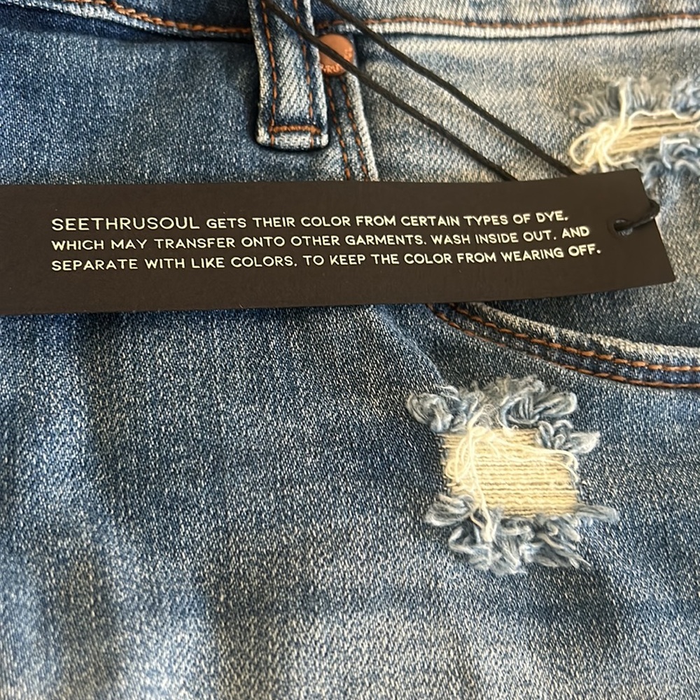 Seethrusoul NWT High Rise Boyfriend Shorts - Picture 6 of 9